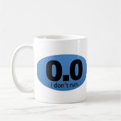 0,0 Ich laufe nicht Kaffeetasse (Links)
