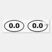 0,0 oval autoaufkleber (Vorne)