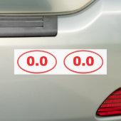 0,0 oval autoaufkleber (Auf Auto)