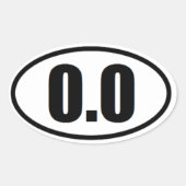 0,0 ovale Aufkleber (Vorderseite)