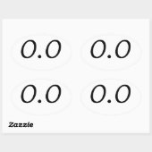 0.0 OVALER AUFKLEBER (Blatt)