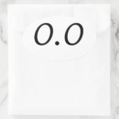 0.0 OVALER AUFKLEBER (Tasche)