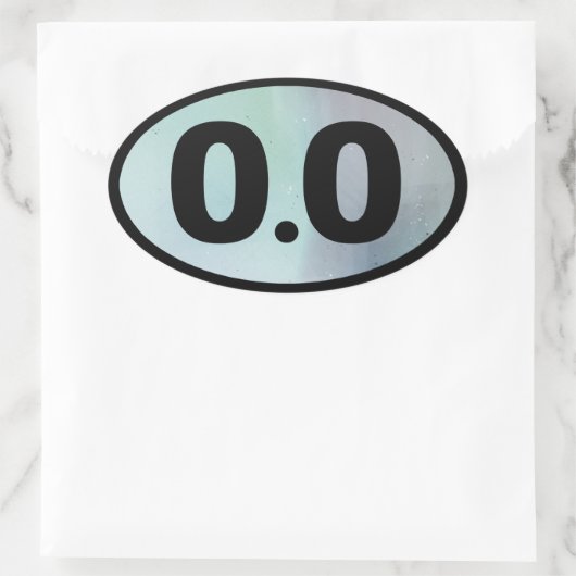 0.0 OVALER AUFKLEBER (Tasche)