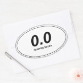 0.0 Ovaler Autoaufkleber läuft Ist zum Kotzen! Aufkleber (Umschlag)