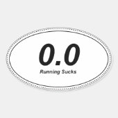 0.0 Ovaler Autoaufkleber läuft Ist zum Kotzen! Ovaler Aufkleber (Vorderseite)