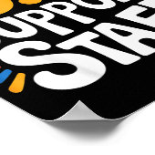 0.0 Suprt Staff Marathon Cheer Squad -  Poster (Ecke)