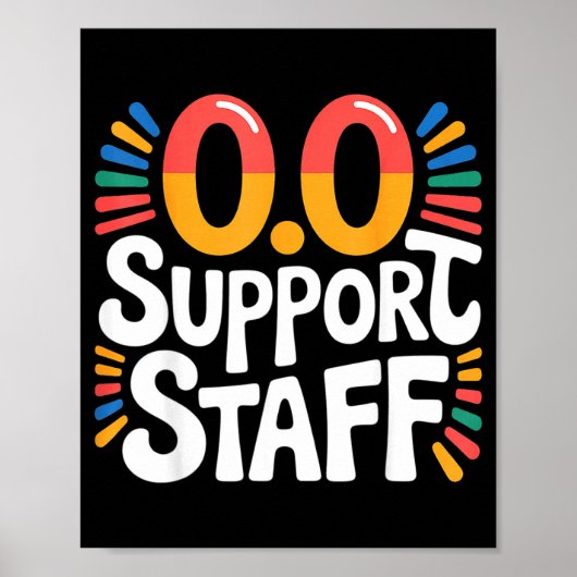 0.0 Suprt Staff Marathon Cheer Squad -  Poster (Vorne)