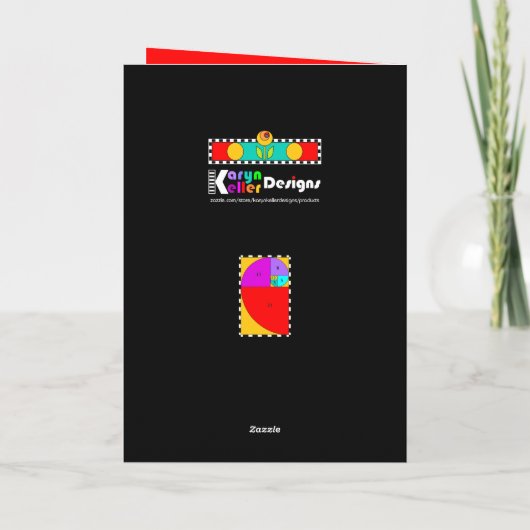 0-1-1-2-3-5-8 Fibonacci Karte (Rückseite)