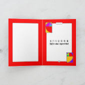 0-1-1-2-3-5-8 Fibonacci Karte (Innenseite)