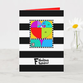 0-1-1-2-3-5-8 Fibonacci Karte