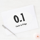 0.1 Couch bis Kühlschrank Ovaler Aufkleber (Umschlag)