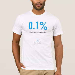 0,1% Das ist alles, das wir sind. So FFS, gehen T-Shirt
