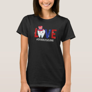 0 4. Juli Zahn Zahnärztliche Assistentin Kinderhei T-Shirt