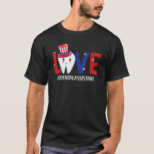0 4. Juli Zahn Zahnärztliche Assistentin Kinderhei T-Shirt