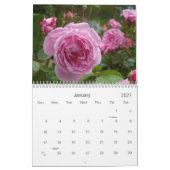 0 blühende rosa Gärten 2012-2013 Kalender (Jan 2027)