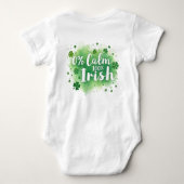 0% Calm, 100% Irish for Spirited Sprouts Baby Strampler (Rückseite)
