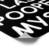 0 Days Since I Last Oped Myself, Funny, Jokes, Sar Poster (Ecke)