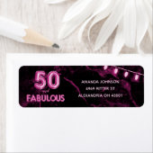 0 & Fabulous Pink & Black 50. Geburtstag (Insitu)