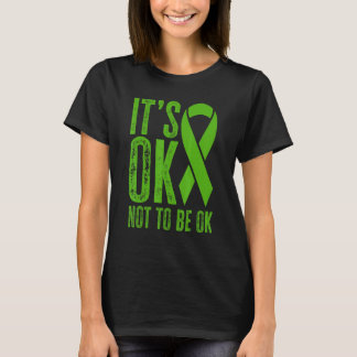0 Grüne Schleife Psychische Gesundheit Bewusstsein T-Shirt