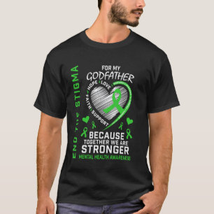0 Grünes Band Pate Psychische Gesundheitsbewusstse T-Shirt
