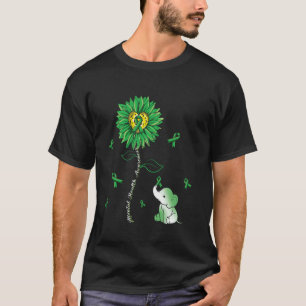 0 Grünes Elefant-Bewusstseinsband Psychische Gesun T-Shirt