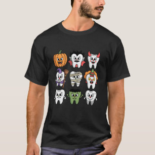 0 Gruselige Zähne Halloween - Kinder Zahnarzt Süße T-Shirt