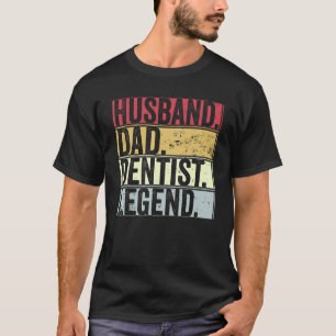 0 Herren Retro Ehemann Vater Zahnarzt Legende Für T-Shirt