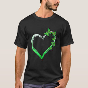 0 Herz Blaue Butterfly Verbreitung Psychische Gesu T-Shirt