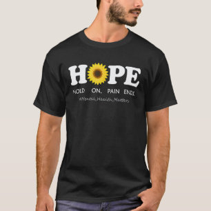0 HOFFNUNG Depression Psychische Gesundheit Bewuss T-Shirt