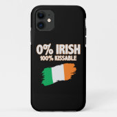 0 % Irisch 100 % Kissable Case-Mate iPhone Hülle (Rückseite)