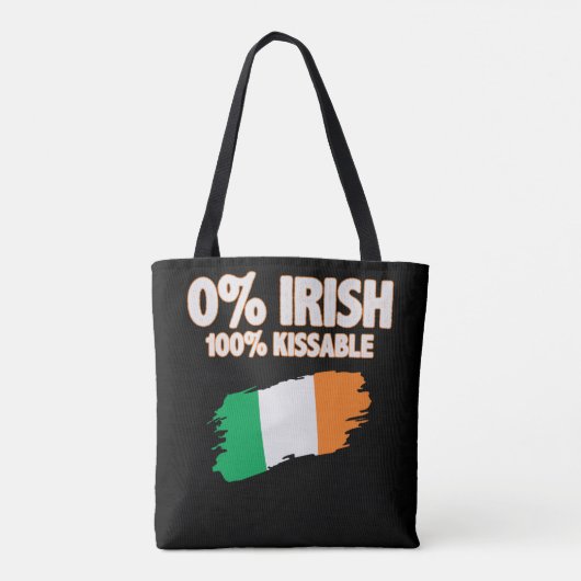 0 % Irisch 100 % Kissable Tasche (Rückseite)