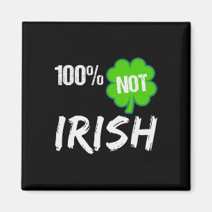 0% Irisches Kleeblatt Frohen St. Patricks Tag 100% Magnet
