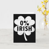 0 % irisches Kleeblatt Happy Go Lucky Charm St Pat Karte (Gelbe Blume)