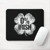 0% Irisches Kleeblatt St Patrick's Day Lustiger He Mousepad (Mit Mouse)
