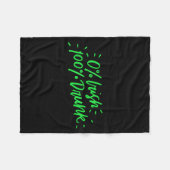 0% Irish 100% Drunk Funny St Patricks Day Gift Sai Fleecedecke (Vorderseite (Horizontal))