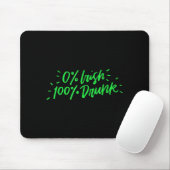 0% Irish 100% Drunk Funny St Patricks Day Gift Sai Mousepad (Mit Mouse)