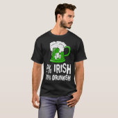 0 Irish 100 Drunkish Draft Beer Shamrock St Patric T-Shirt (Vorne ganz)