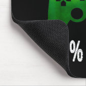 0% Irish 100% Gamer Funny St Patricks Day Video Ga Mousepad (Ecke)