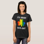 0 Irish 100 Gay  St Saint Patrick's Day T-Shirt (Vorne ganz)