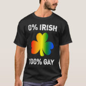 0 Irish 100 Gay St Saint Patrick's Day T-Shirt (Vorderseite)