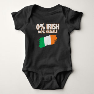 0% Irish 100% Kissable Baby Strampler