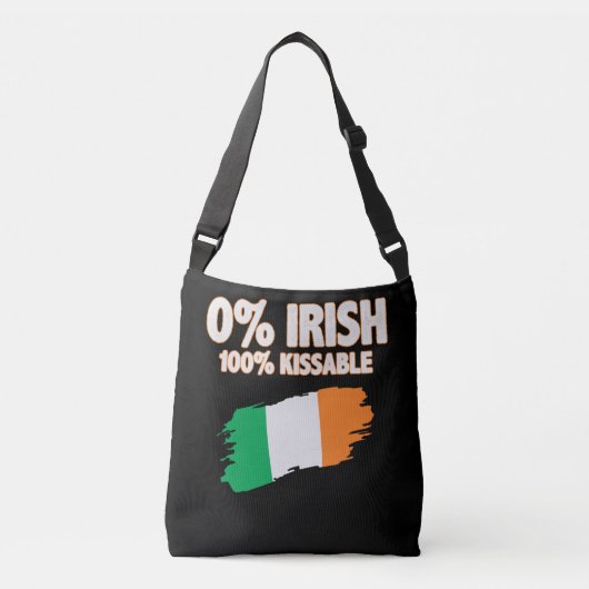 0% Irish 100% Kissable Tragetaschen Mit Langen Trägern (Vorderseite)