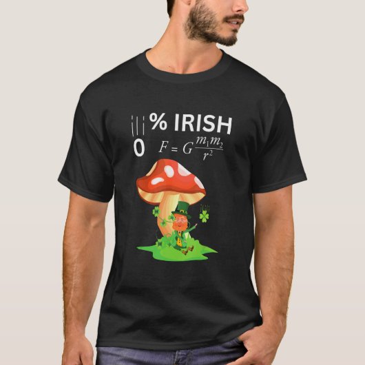0 Irish Funny Newton's Law physics teachers & Stud T-Shirt (Vorderseite)