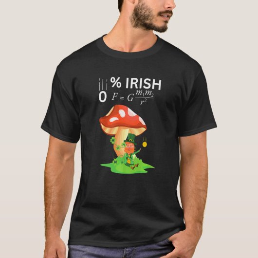0 Irish Funny Newton's Law physics teachers & Stud T-Shirt (Vorderseite)