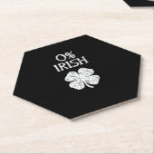 0% Irish St. Patrick's Day Zero% Graphic T- Untersetzer (angewinkelt)