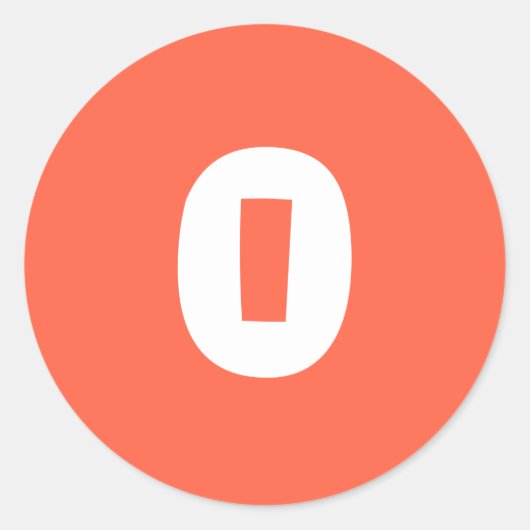 0 Kleine runde Tomato Red Stickers von Janz (Vorderseite)