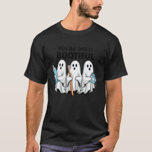 0 Lächeln schön Halloween Lustiger Geist Wohnzimme T-Shirt