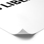 0% Liberal 0 Percent Liberal Funny Conservative Li Poster (Ecke)