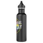 0 Liberal 100 Gay LGBT Design für Konservative Edelstahlflasche (Rechts)