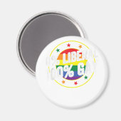 0 Liberal 100 Gay LGBT Design für Konservative Magnet (Vorderseite/Rückseite)